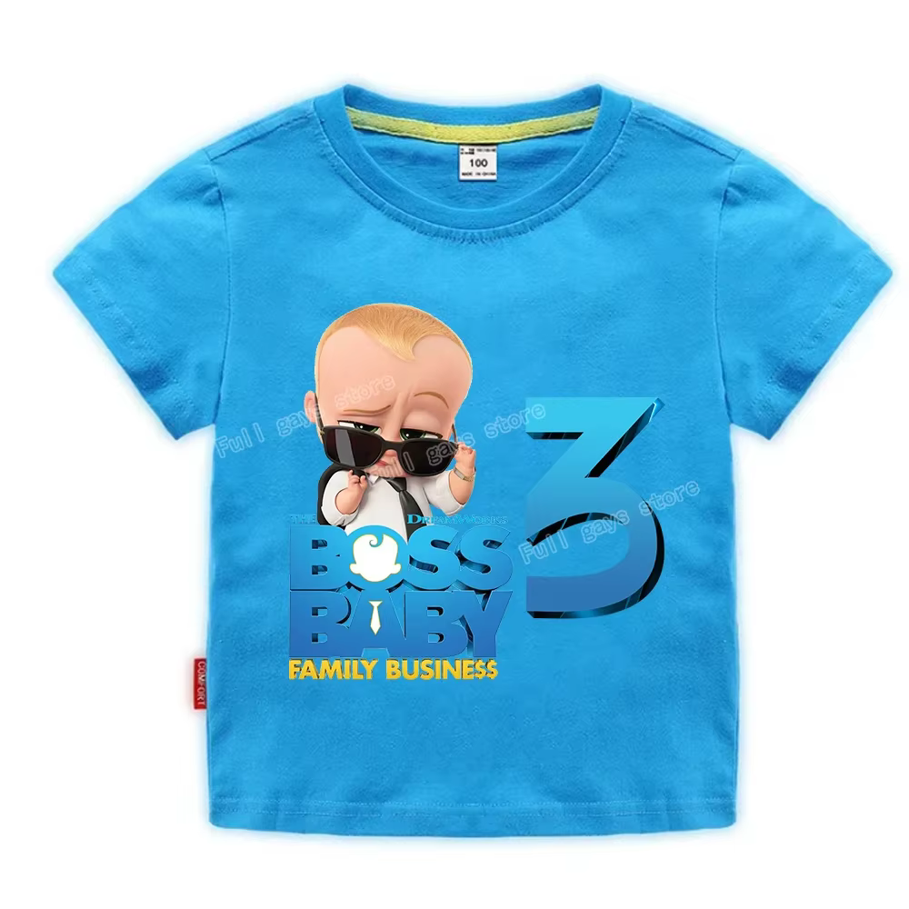T-shirt numéro bossé enfants bébé anniversaire vêtements numériques garçon Boutique hauts coton haute qualité chemises pour tout-petits vêtements pour enfants