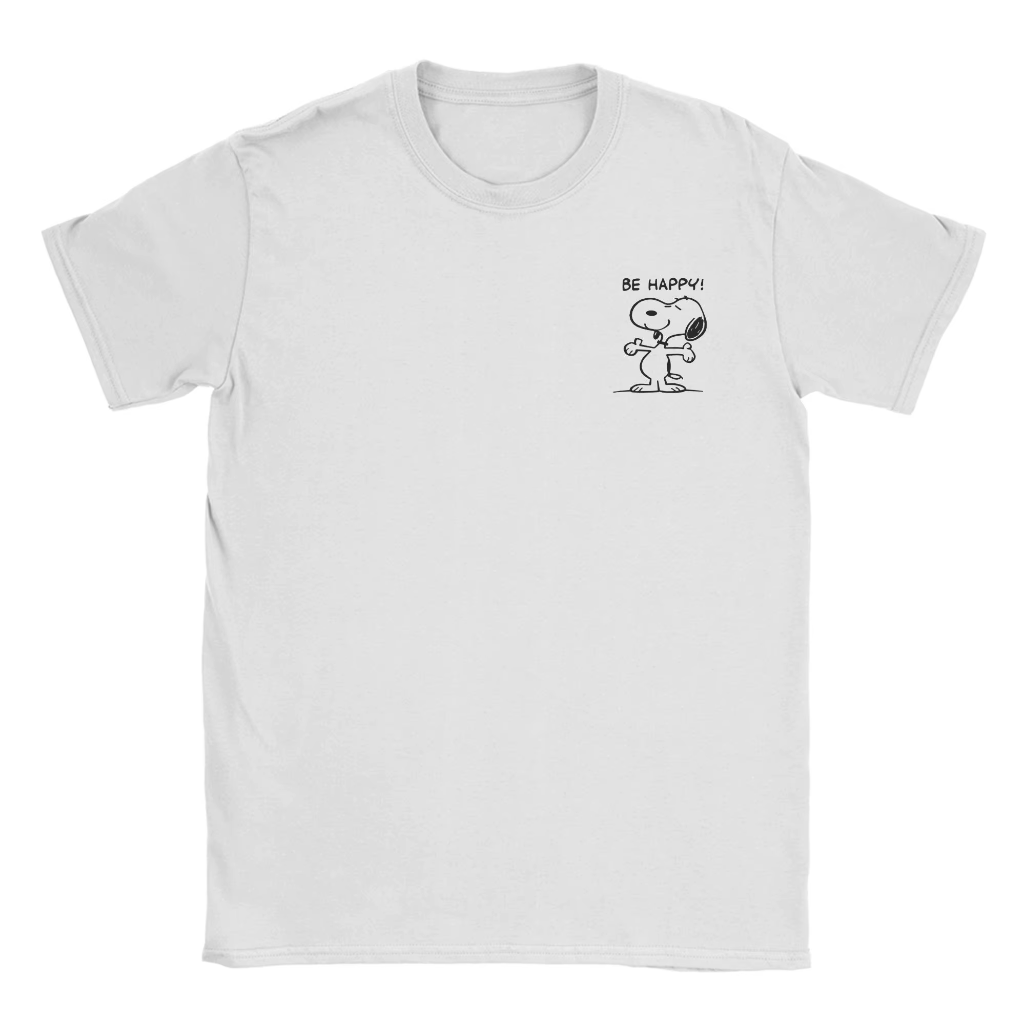 T-shirts Snoopy Be Happy pour hommes et femmes