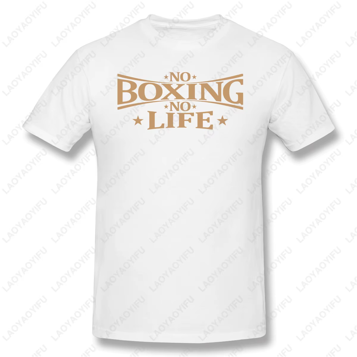 T-shirt imprimé No Boxing No Life pour homme et femme, streetwear unisexe, col rond, vintage, créatif, drôle, Industries castique, basique, homme, femme