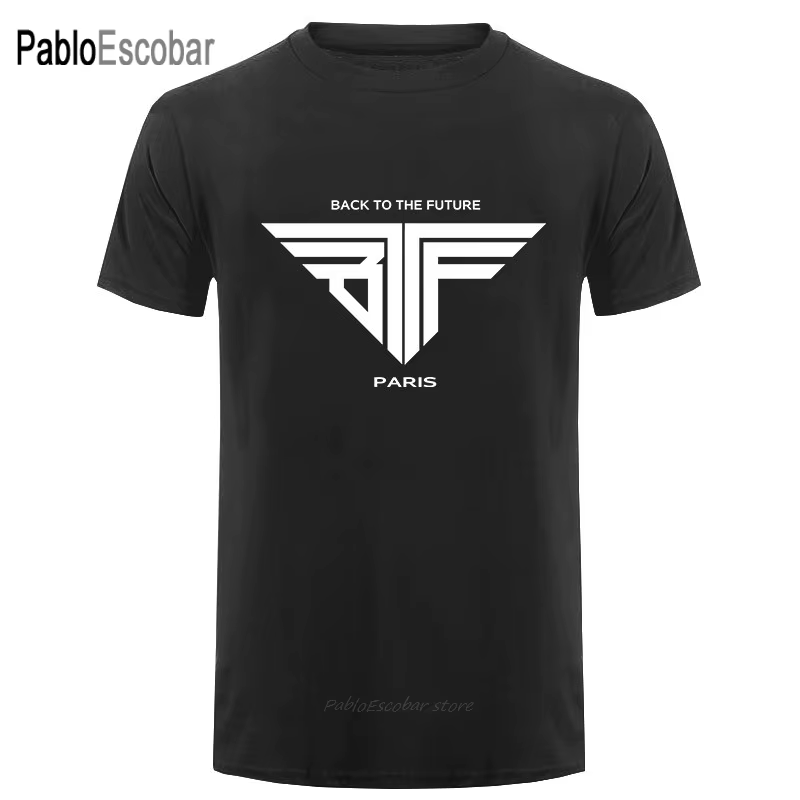 Retour vers le futur BTTF T-Shirt hommes Paris t-shirts coton col rond manches courtes chemise