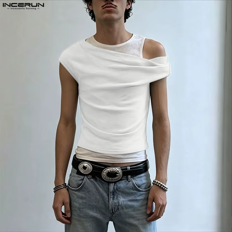 INCERUN Débardeurs Homme Unisexe