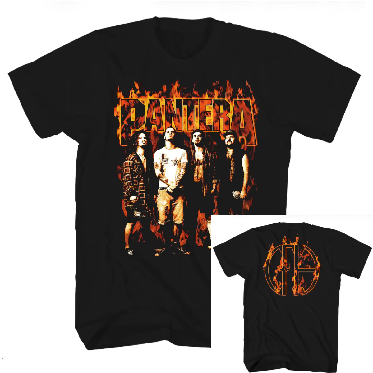 T-shirt Pantera Collage Band 100% coton