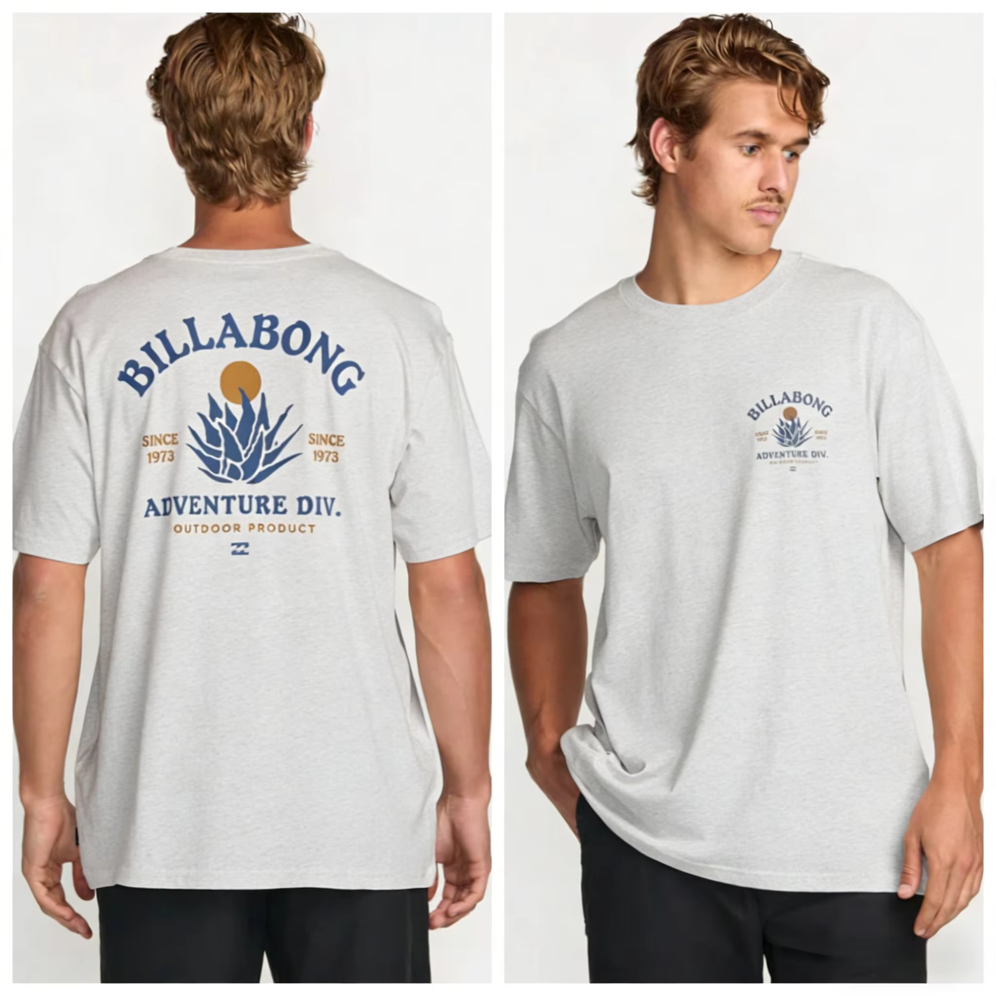 Billabong T-shirt décontracté en pur coton pour homme PRFOSports 2026 – Collection été – Vêtements