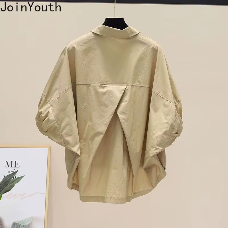 Chemises irrégulières à manches courtes pour femmes 2025 Blusas Mujer De Moda coréen surdimensionné hauts décontracté mode cordon Blouses blanches