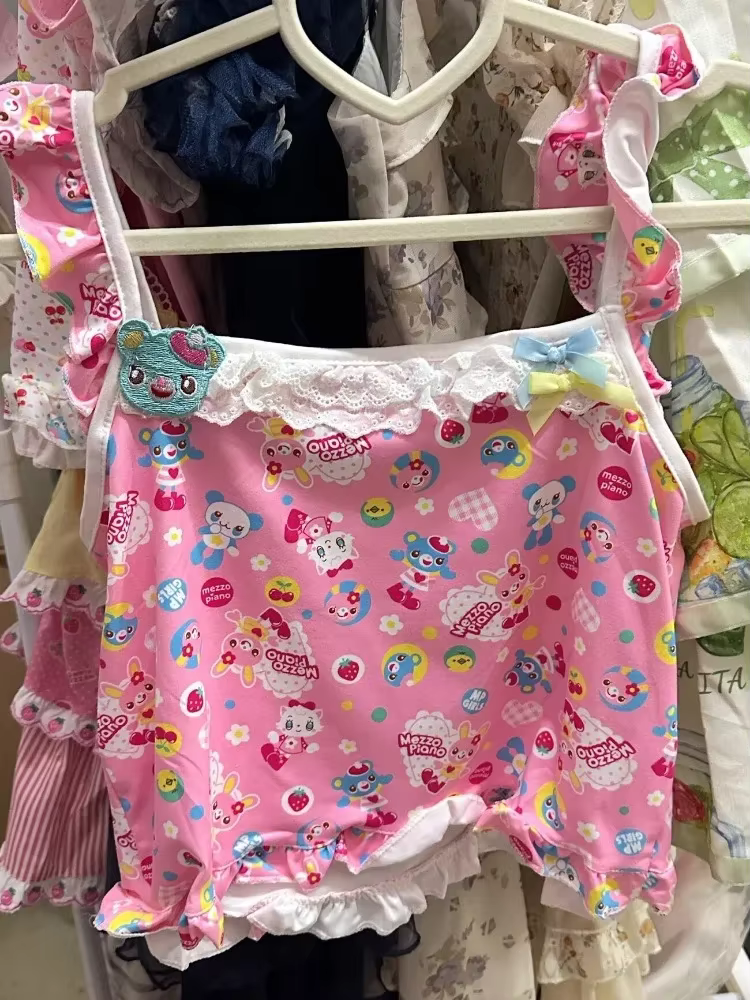 Débardeur japonais Kawaii Lolita pour femmes