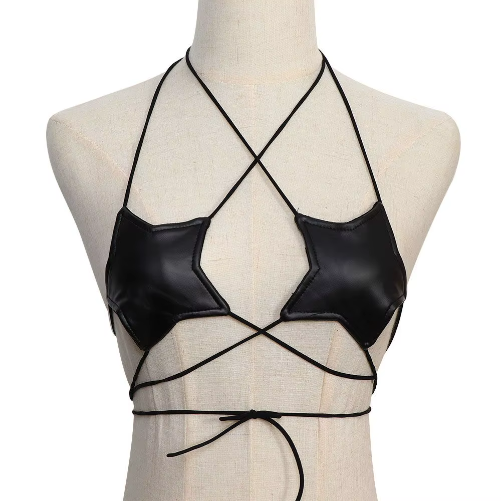 Dames haut sexy bustier hauts étoile soutien-gorge dos nu discothèque