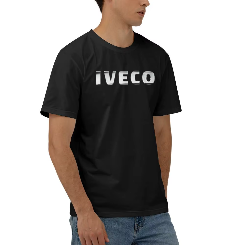 T-shirt à manches courtes en coton imprimé pour hommes