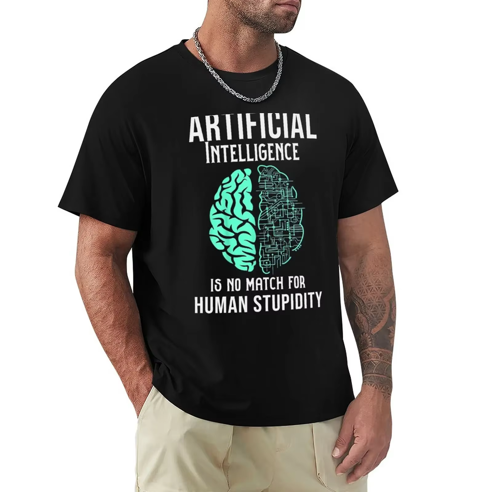 T-shirt L'intelligence artificielle ne correspond pas à la stupidité humaine