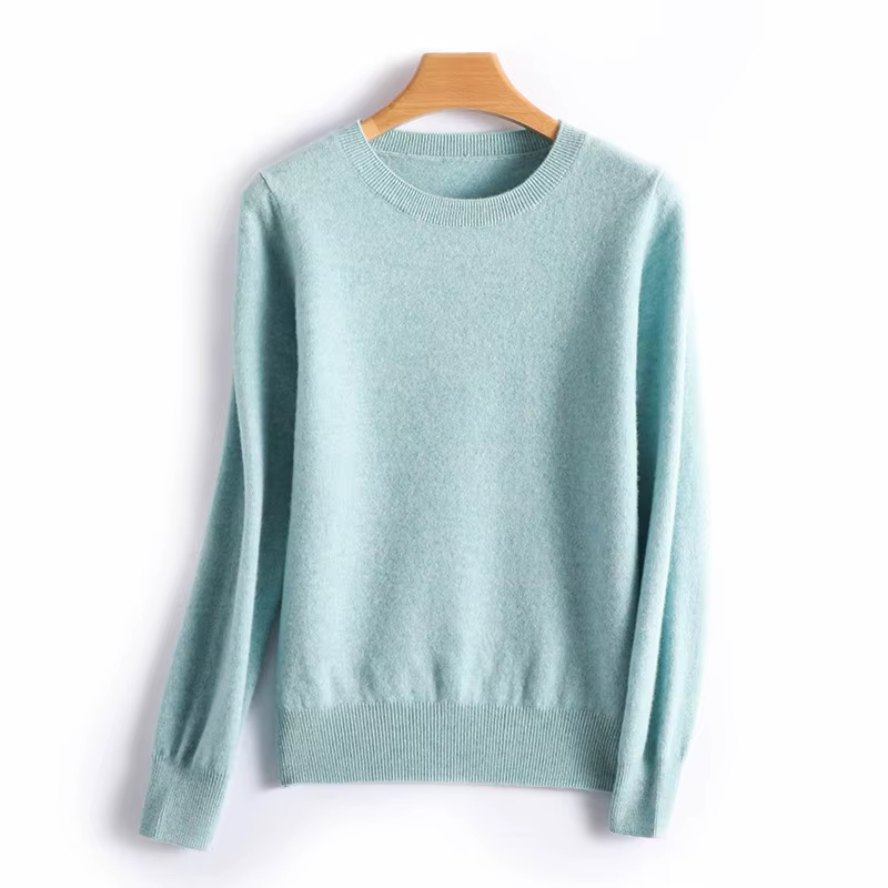 Pull en cachemire à col rond pour femme