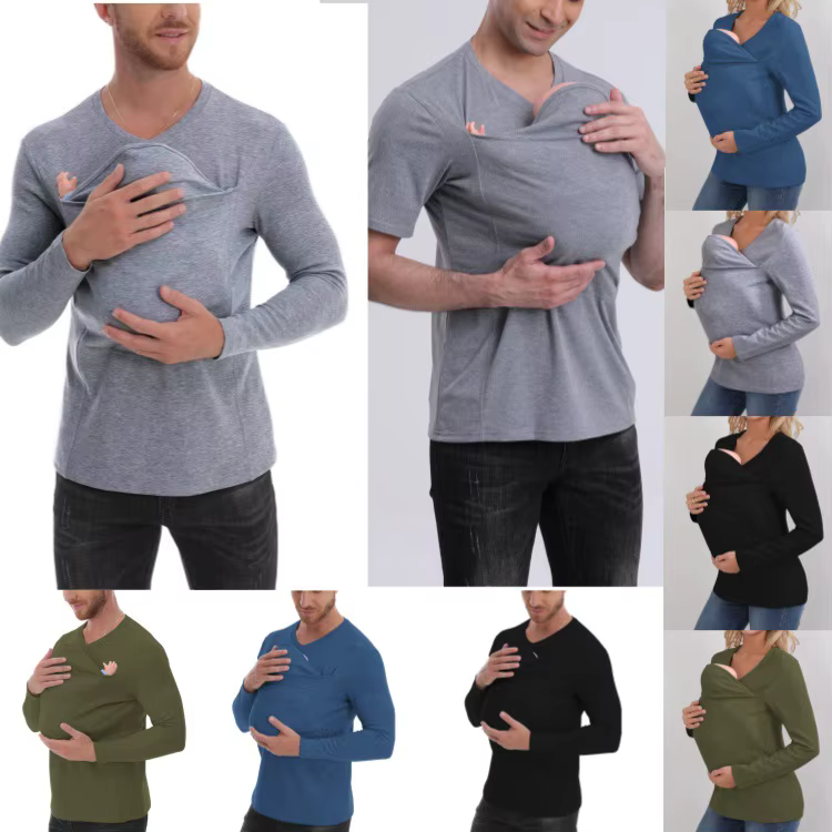 T-shirt multifonctionnel en coton pur épaissi