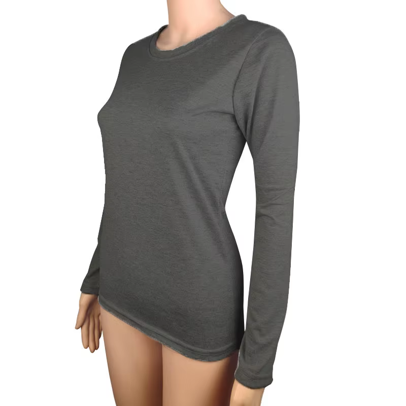 T-shirt fin à manches longues pour femmes