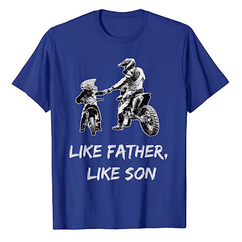 T-shirt graphique comme un père et un fils