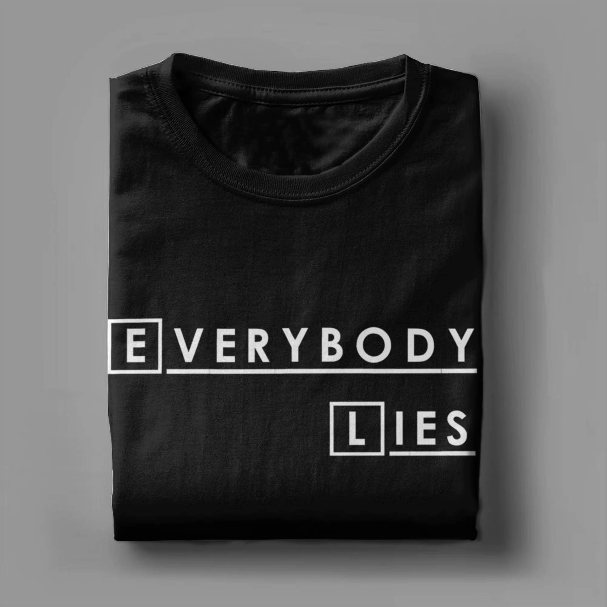 Maison MD Tout le monde mensonges t-shirt hommes 100% coton génial T-Shirts col rond Dr Gregory