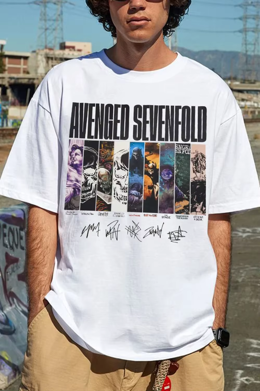 T-shirt graphique Avenged Sevenfold A7X Rock Band 2026 pour hommes et femmes