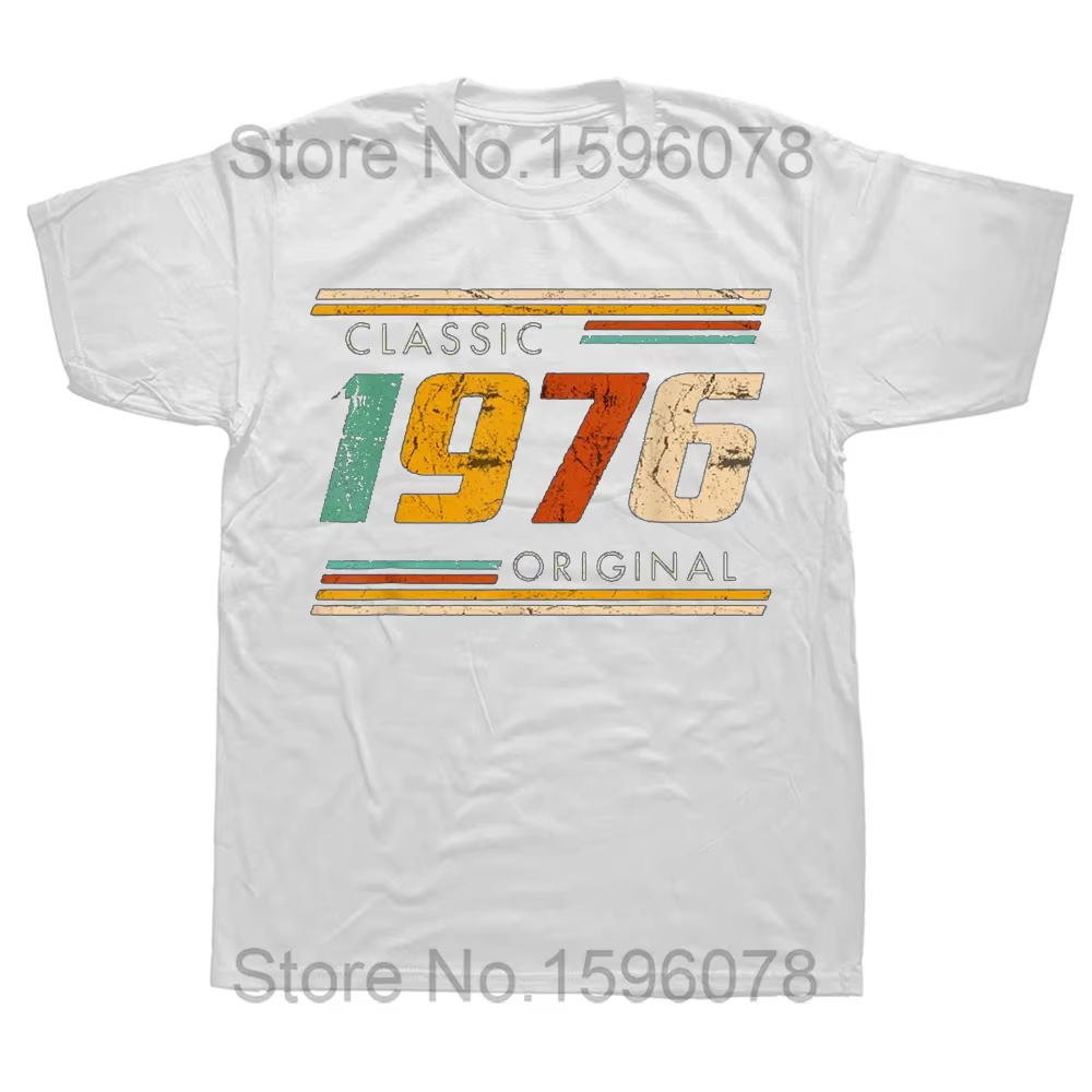 Drôle 48th classique 1976 Original t-shirts été graphique coton Streetwear à manches courtes cadeaux d'anniversaire T-shirt hommes vêtements