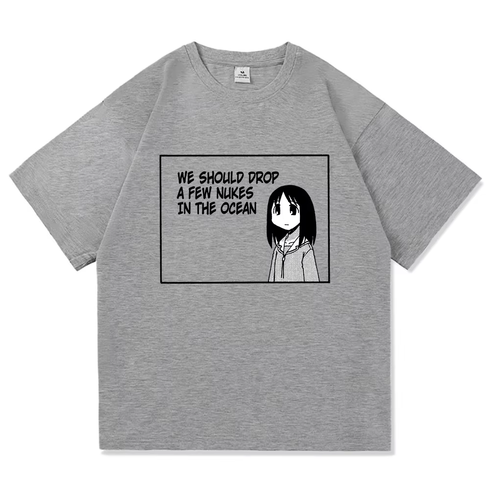 Azumanga Daioh t-shirt mode hommes/femmes Harajuku mignon Anime fille citation