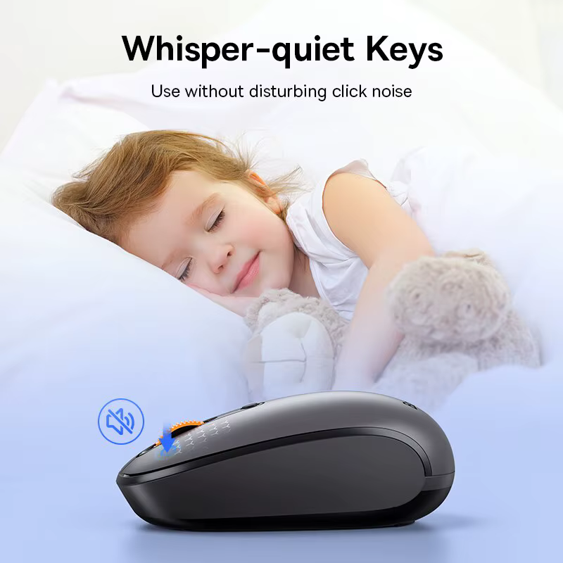 Bas192.- Souris sans fil F01B, Bluetooth 5.0, 1600 ug I, clic silencieux pour MacPle, tablette, ordinateur portable, PC, accessoires de jeu, 2.4G