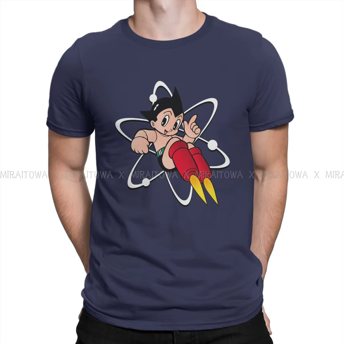 T-shirt classique à col rond pour homme