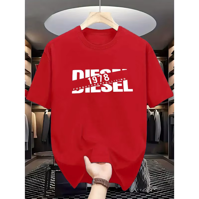 T-shirt à manches courtes et col rond pour homme