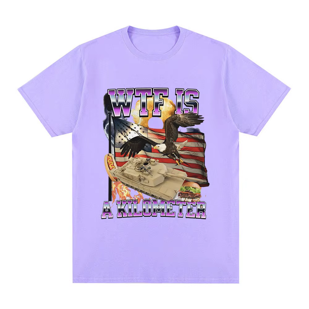 Wtf Is A Kilometer Meme Graphic T-shirt pour homme