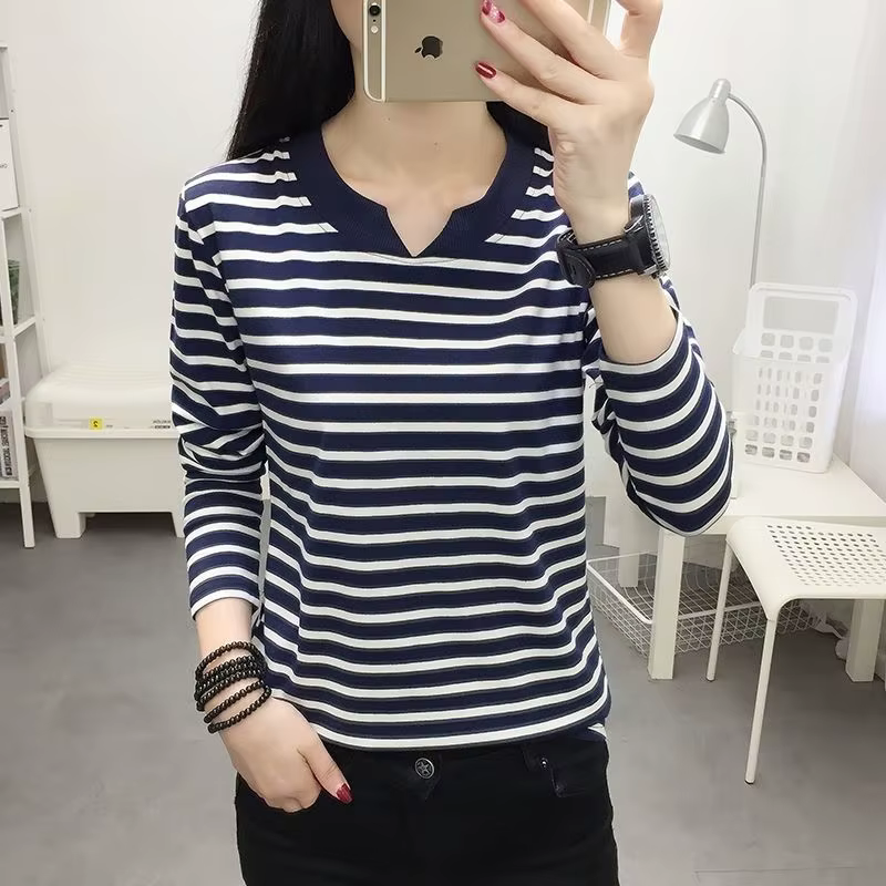 T-shirt ample à manches longues pour femme