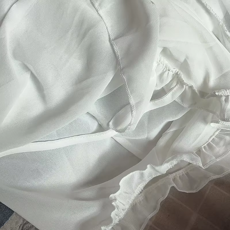 Vestes à volants à lacets pour femmes
