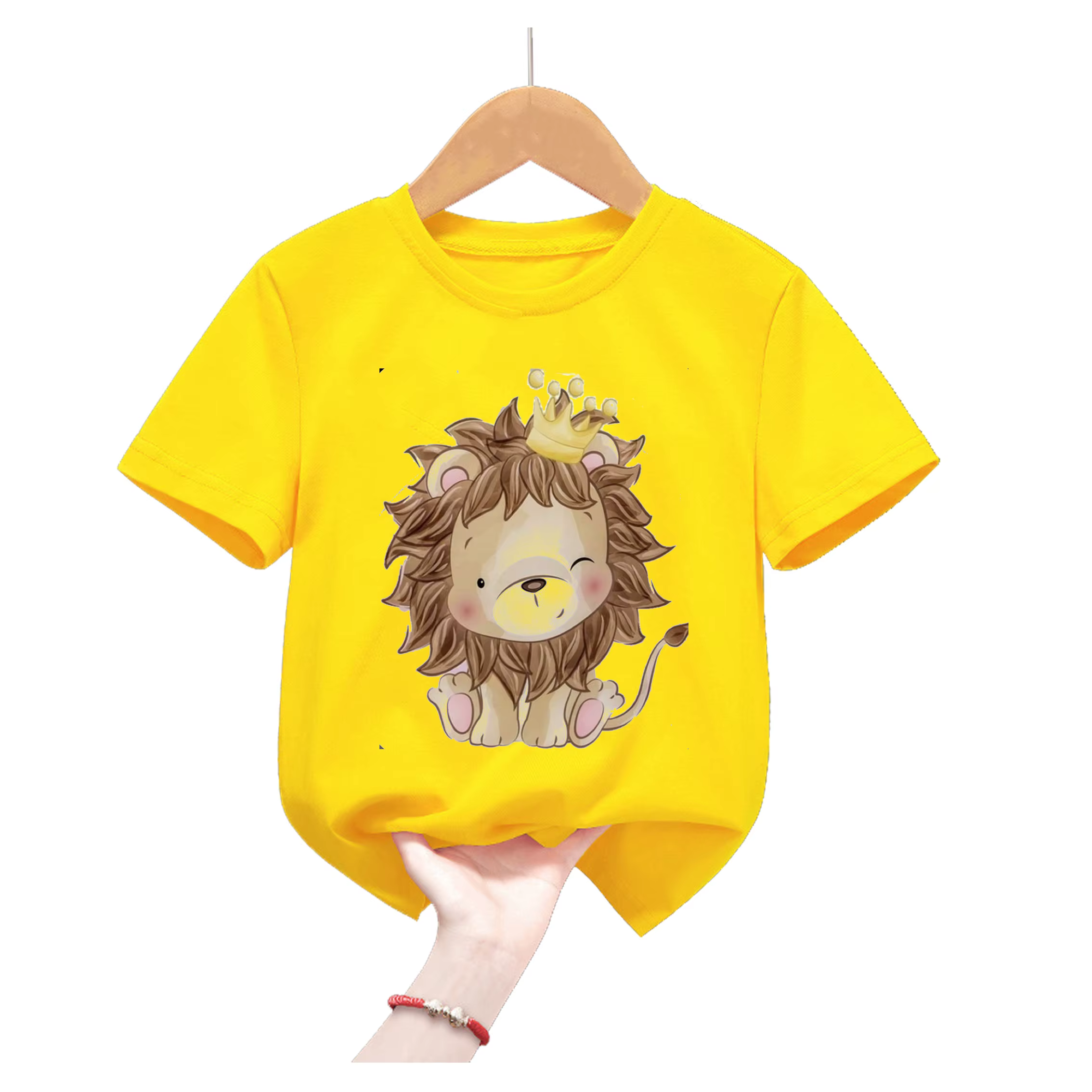 T-shirt jaune à manches courtes pour enfant