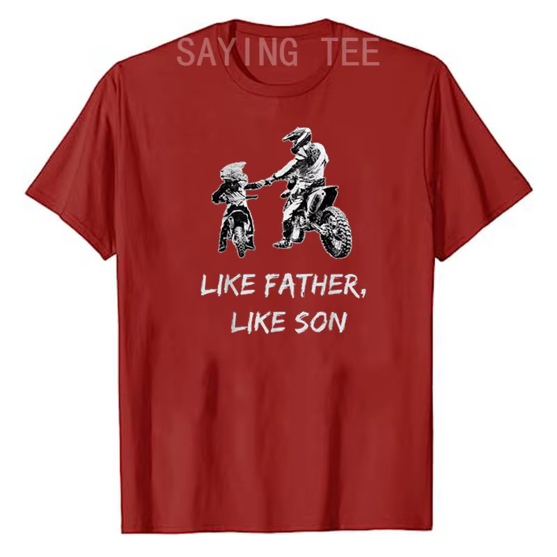 T-shirt graphique comme un père et un fils