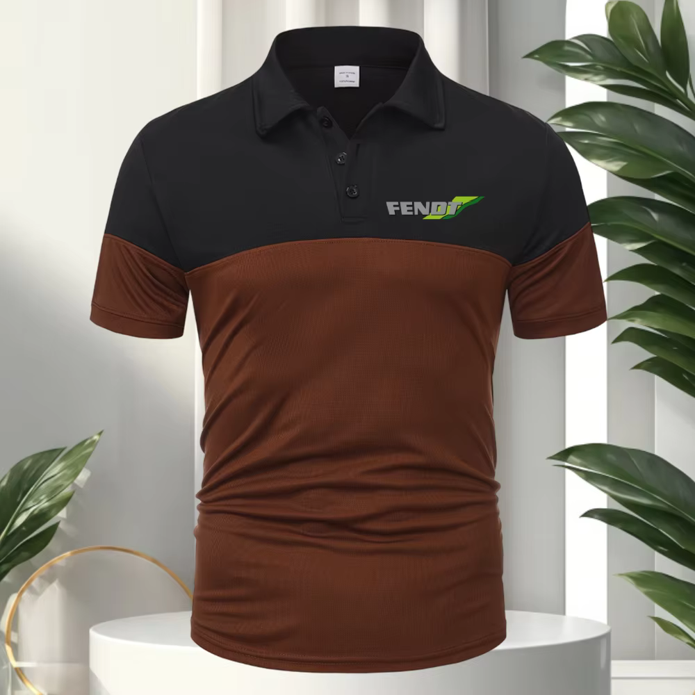 FENDT T-shirt classique à manches courtes pour homme