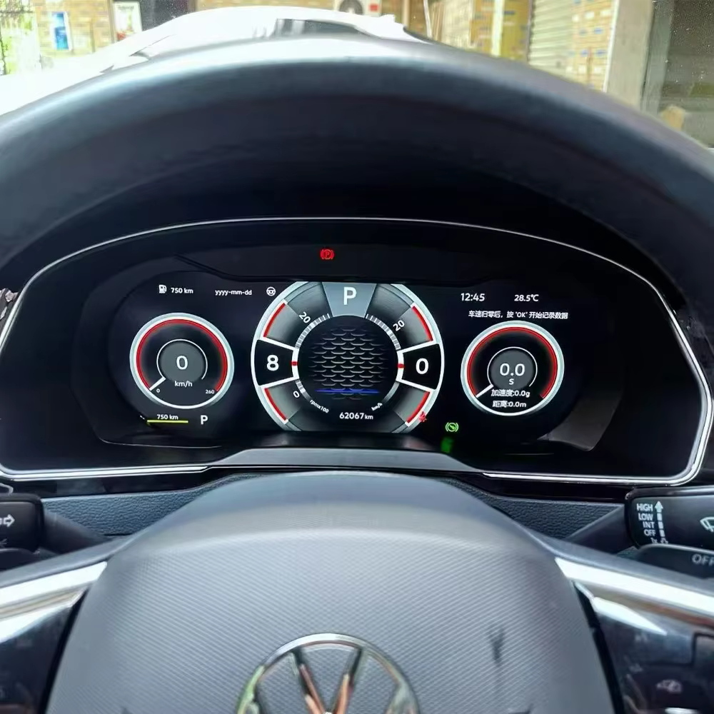 Afficheur numérique LCD 12,3 pouces pour VW Polo 6R, Crossfox, Saveiro, Vento, Amarok 2008-2020, Seat Leon, Alhambra, tableau de bord, cockpit