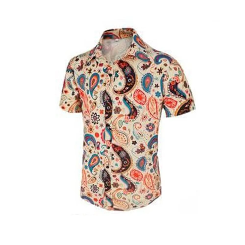 Chemise disco pour homme style années 70