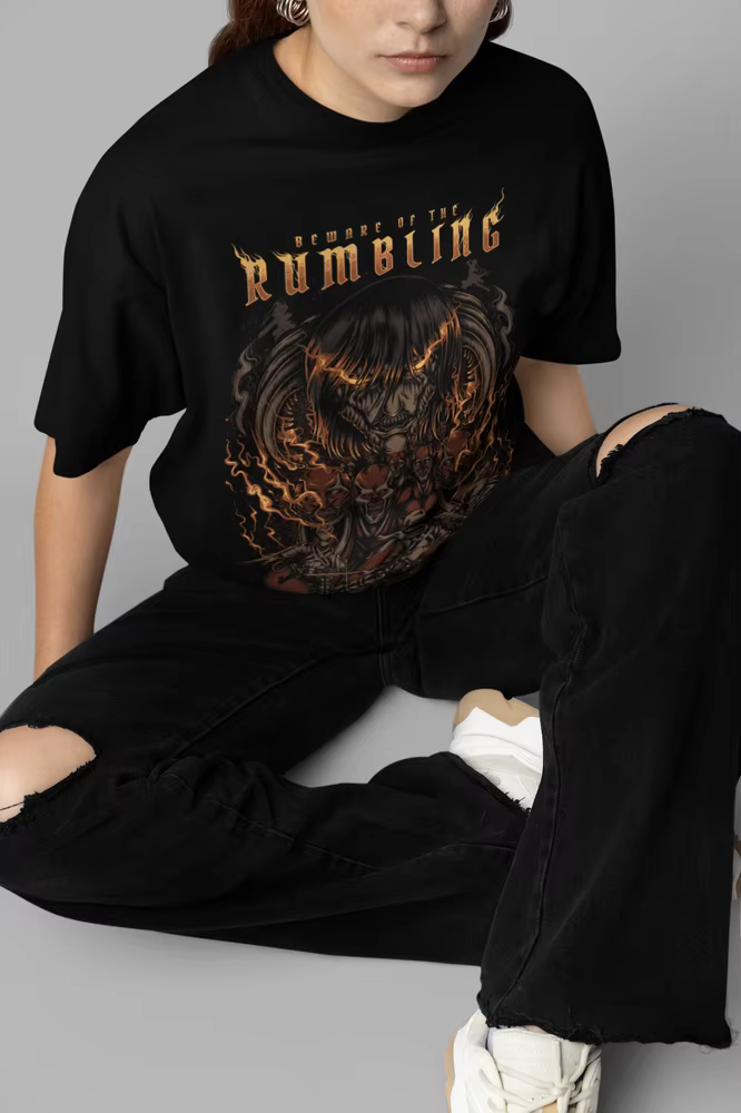 T-Shirt Anime Attack on Titan, Eren Final Shingeki No Kyojin AOT