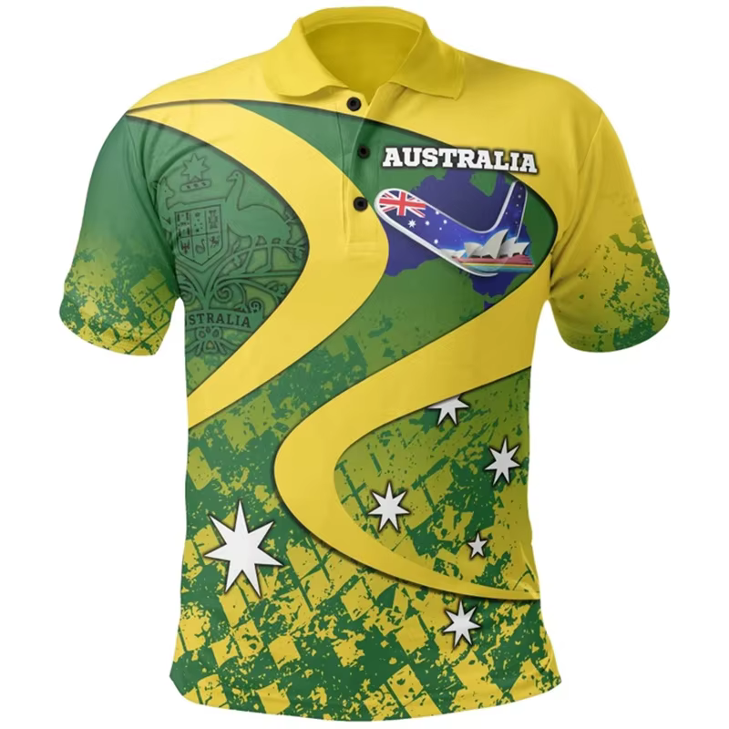 Australia Feel-Polo à manches courtes pour hommes
