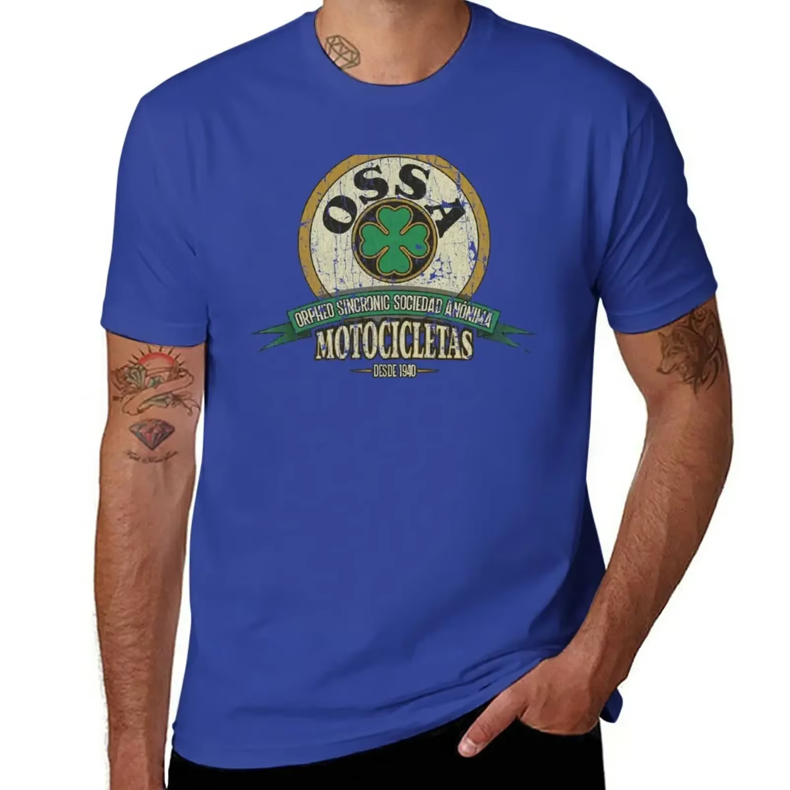 OSSA Motocicletas 1940 T-Shirt vêtements esthétiques hauts d'été fan de sport t-shirts