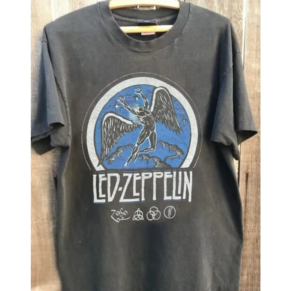 T-shirt pour hommes Led Zeppelin Band 1975 Tour