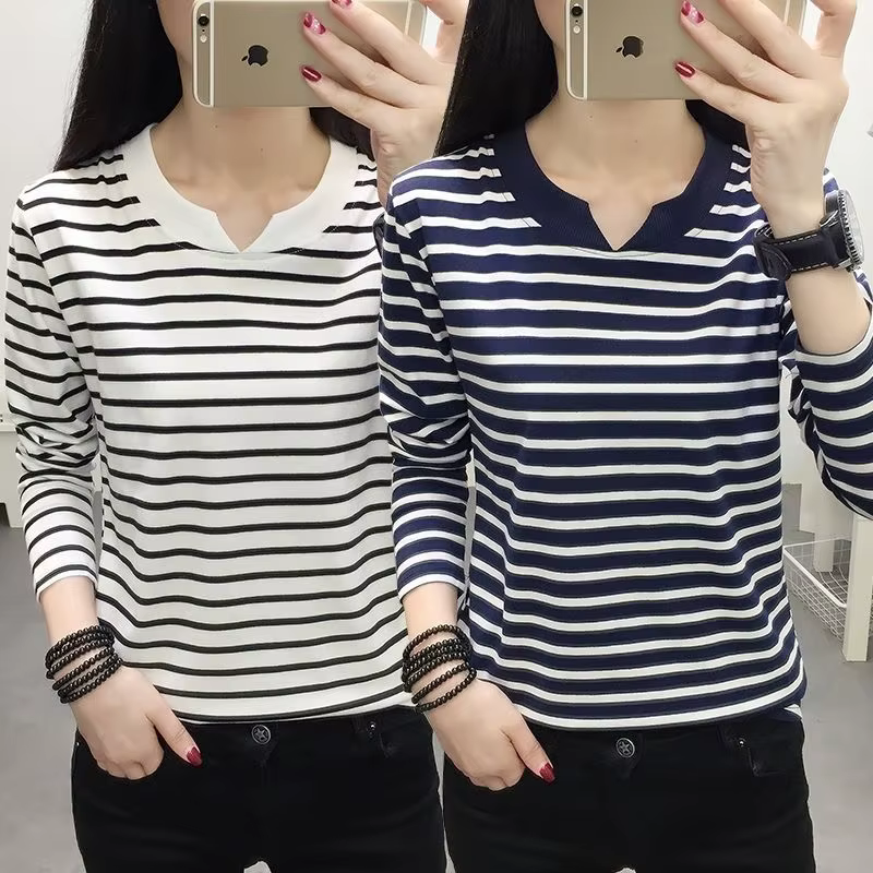 T-shirt ample à manches longues pour femme