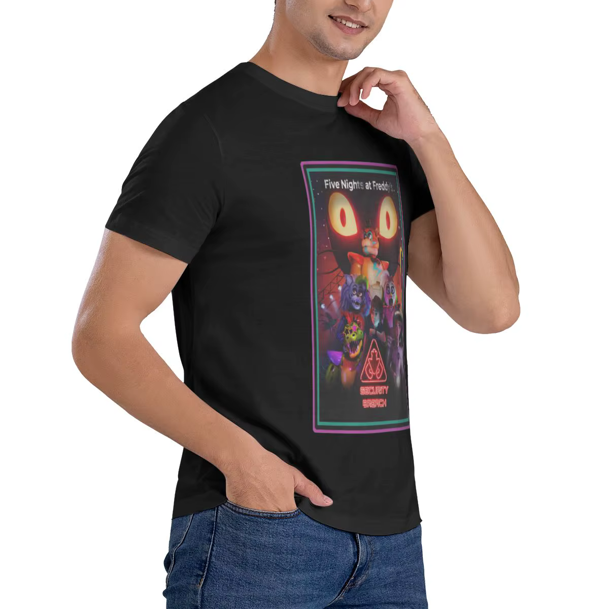 T-shirt drôle du film d'Halloween FNAF pour hommes
