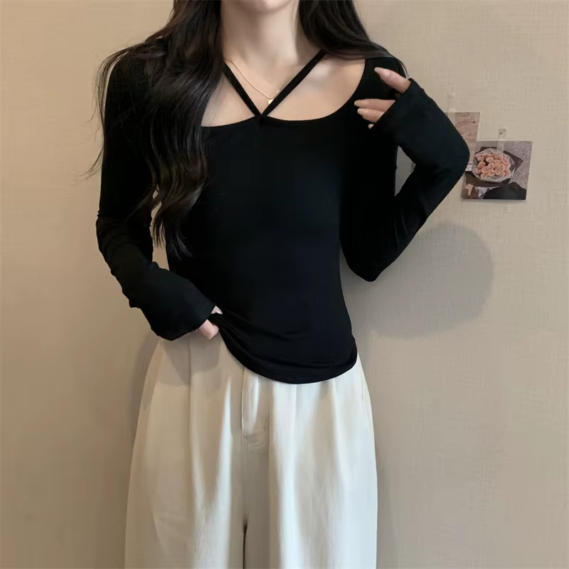 T-shirt court pour femmes en automne