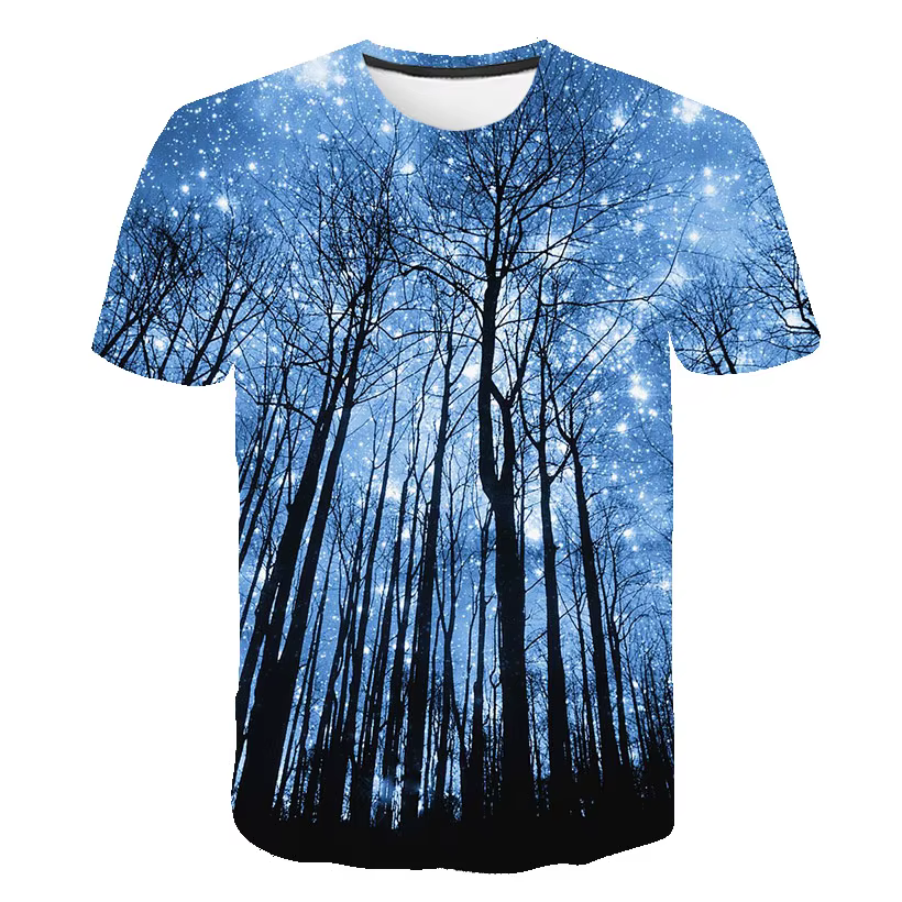 Galaxy Space T-shirt imprimé 3D mode Streetwear hommes femme col rond t-shirts décontractés été surdimensionné Harajuku