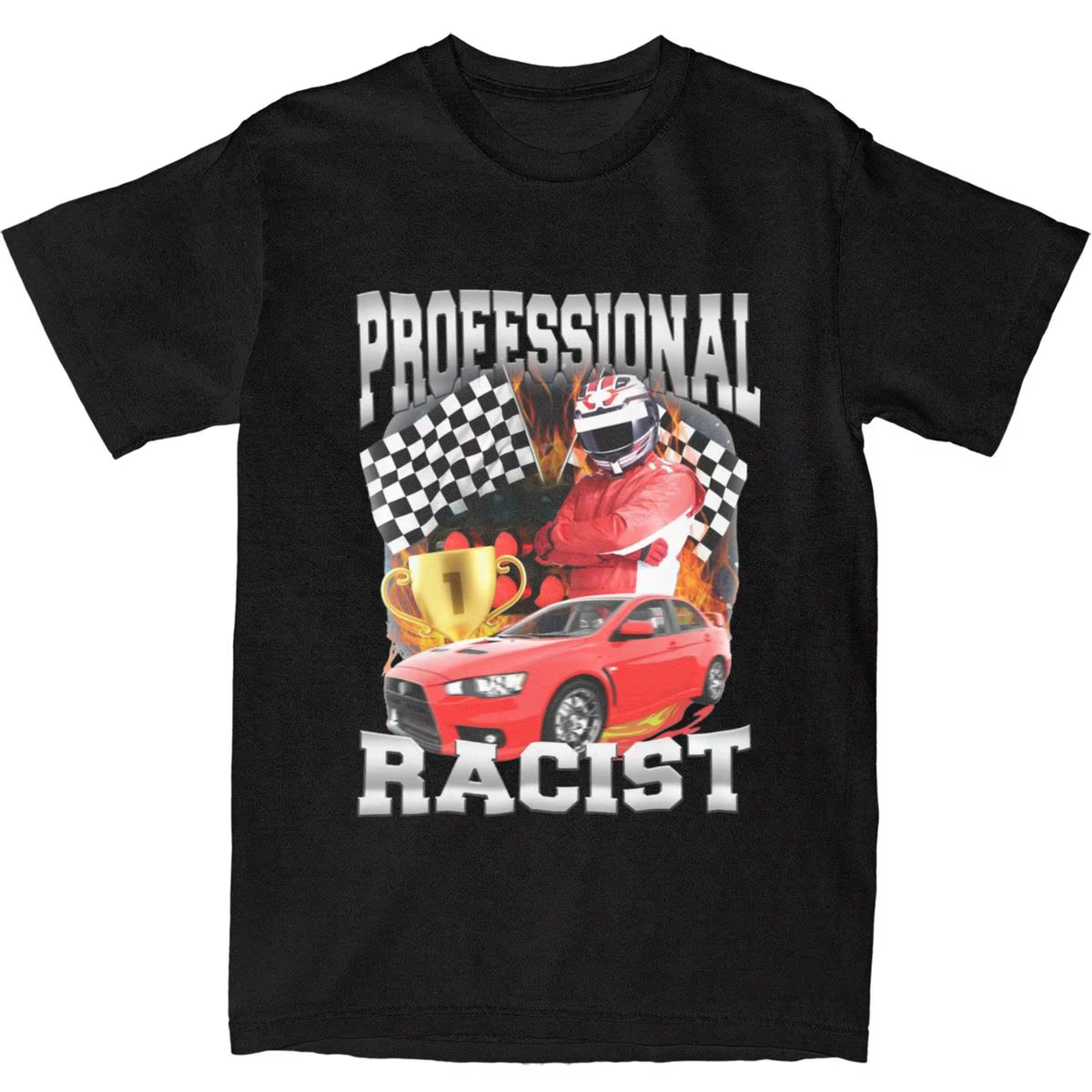 F1 professionnel Racer t-shirts Vintage Streetwear coton à manches courtes graphique hommes femmes amusant Harajuku quotidien Cool unisexe hauts