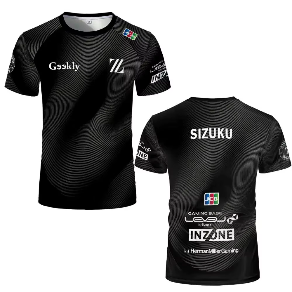 Maillot d'équipe d'e-sport ZETA DIVISION 2026 SITETAMPO – T-shirt unisexe à séchage rapide et respirant