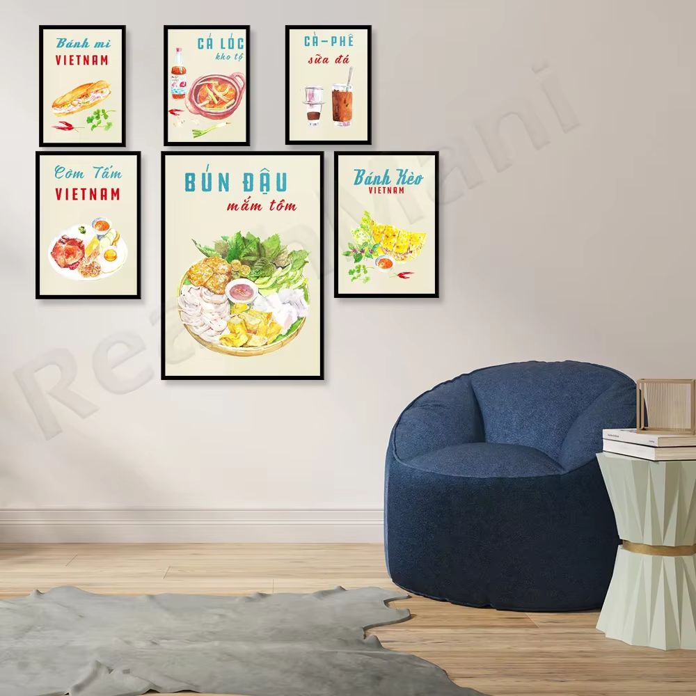 Affiche de nourriture vietnamienne