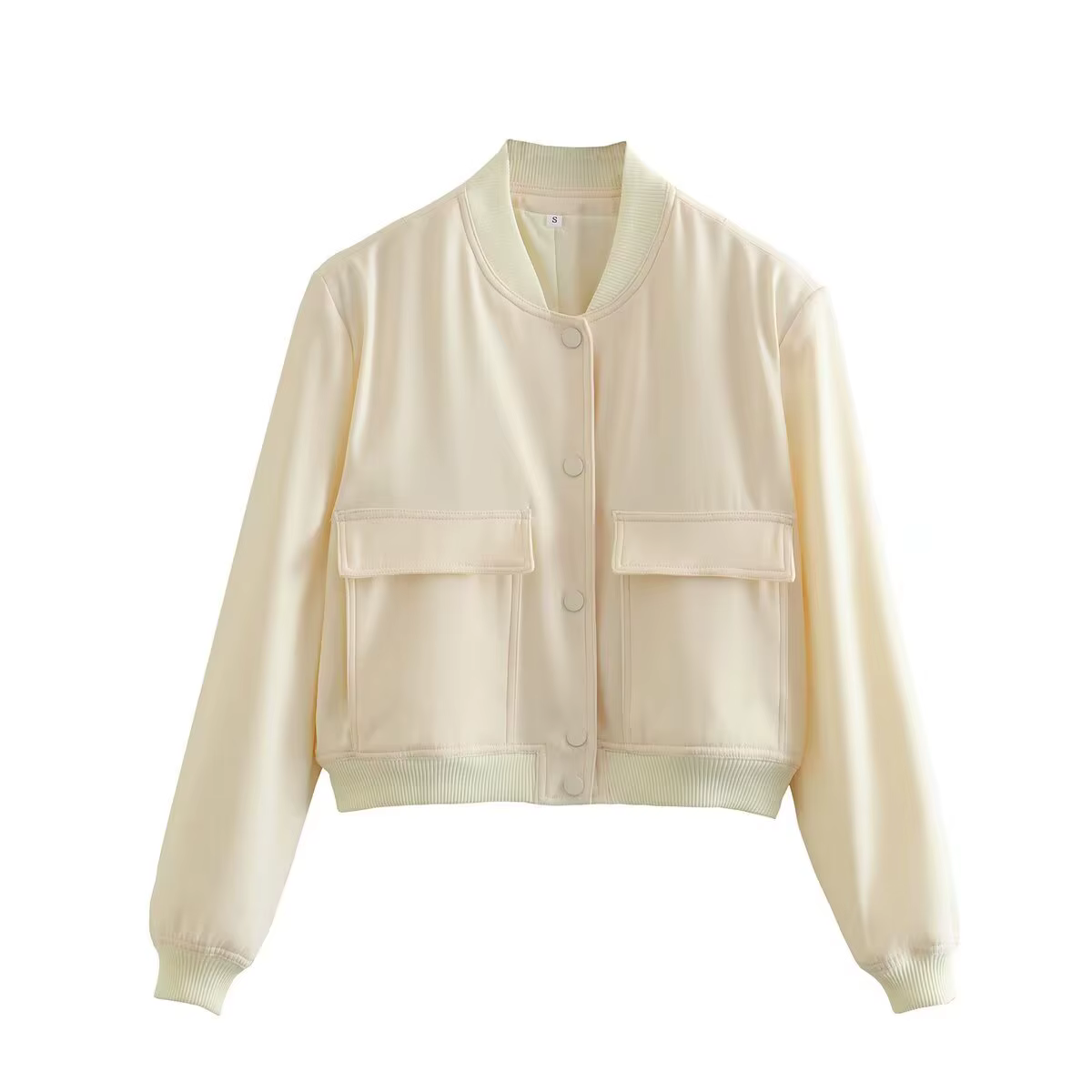 Willshela femmes mode solide Bomber vestes manteau avec poches col en v simple boutonnage manches longues femme Chic dame tenues