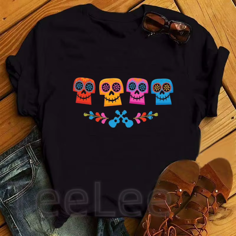 T-shirts pour femmes avec imprimé Coco de dessin animé