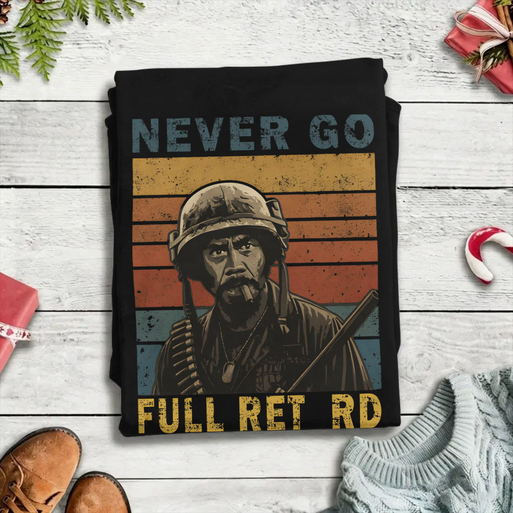T-shirt vintage Beach Never Go Full Retard, t-shirts à la mode en coton pour hommes, hauts amusants à manches courtes Y2K