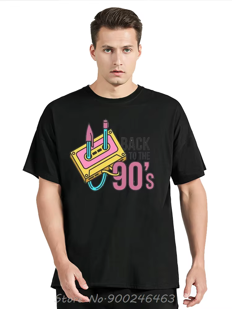 Drôle né en édition limitée des années 90 Cassette T-Shirt graphique mode cadeaux d'anniversaire-années t-shirts Vintage