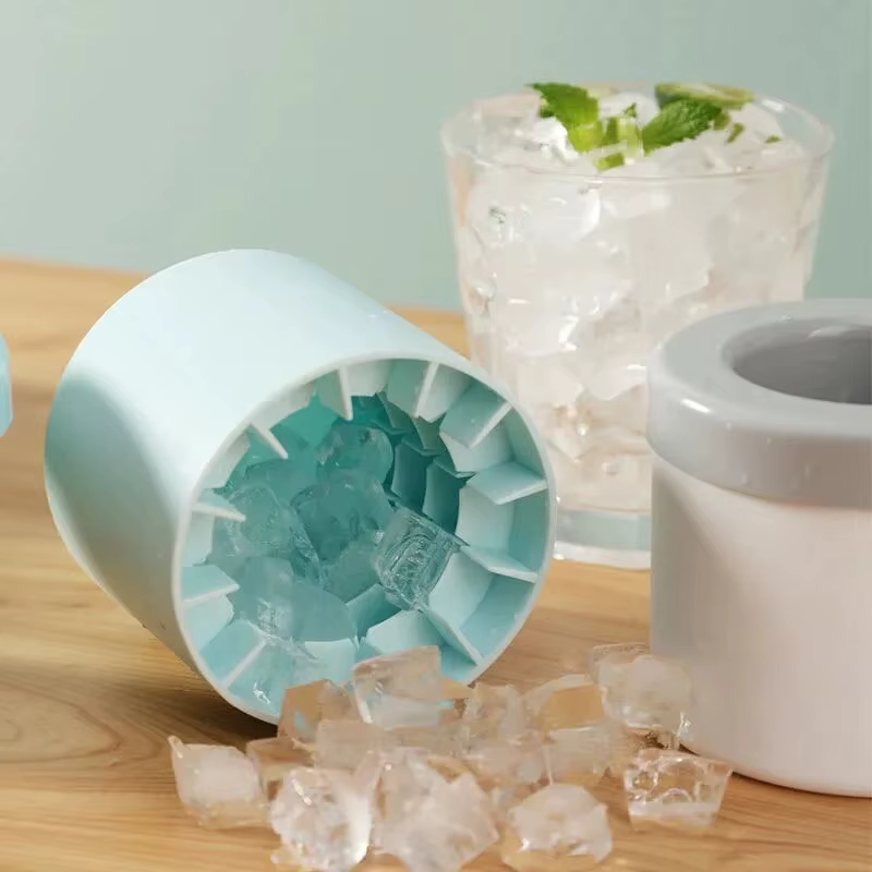 Moule à glaçons rond en Silicone, seau à glace d'été fait maison, bricolage, réfrigérateur, machine à glaçons, moule à glaçons créatif, outils de bar