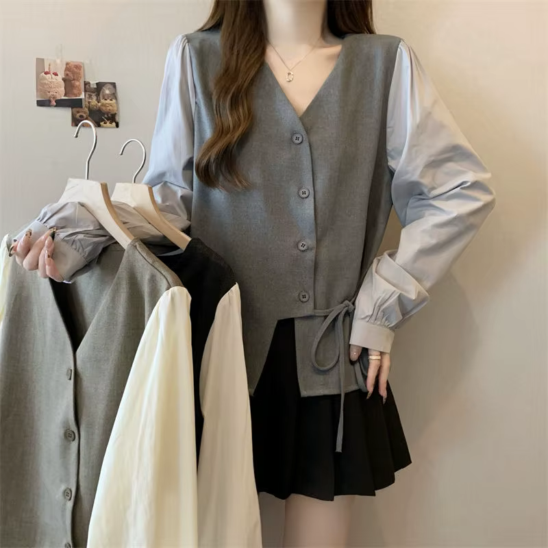 Chemise à nouer sur le devant pour femmes