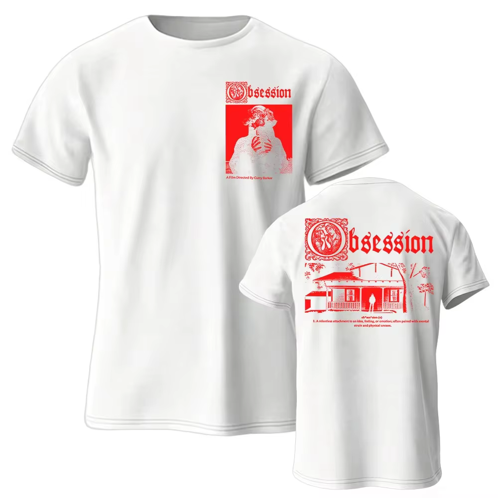 T-shirt « Movie Obsession I Love You » en coton décontracté pour homme/femme