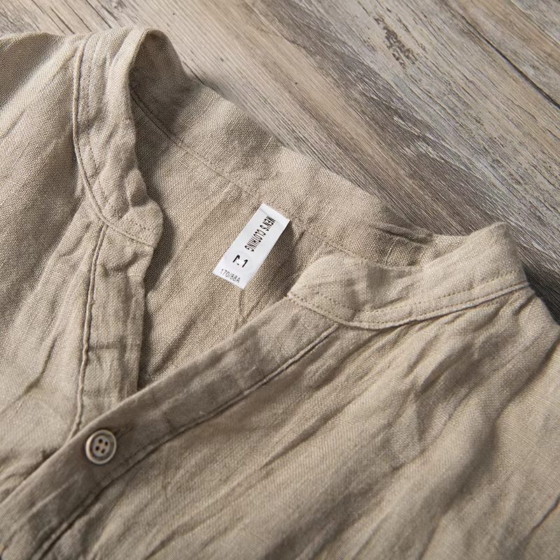 T-Shirt Vintage en lin pour hommes